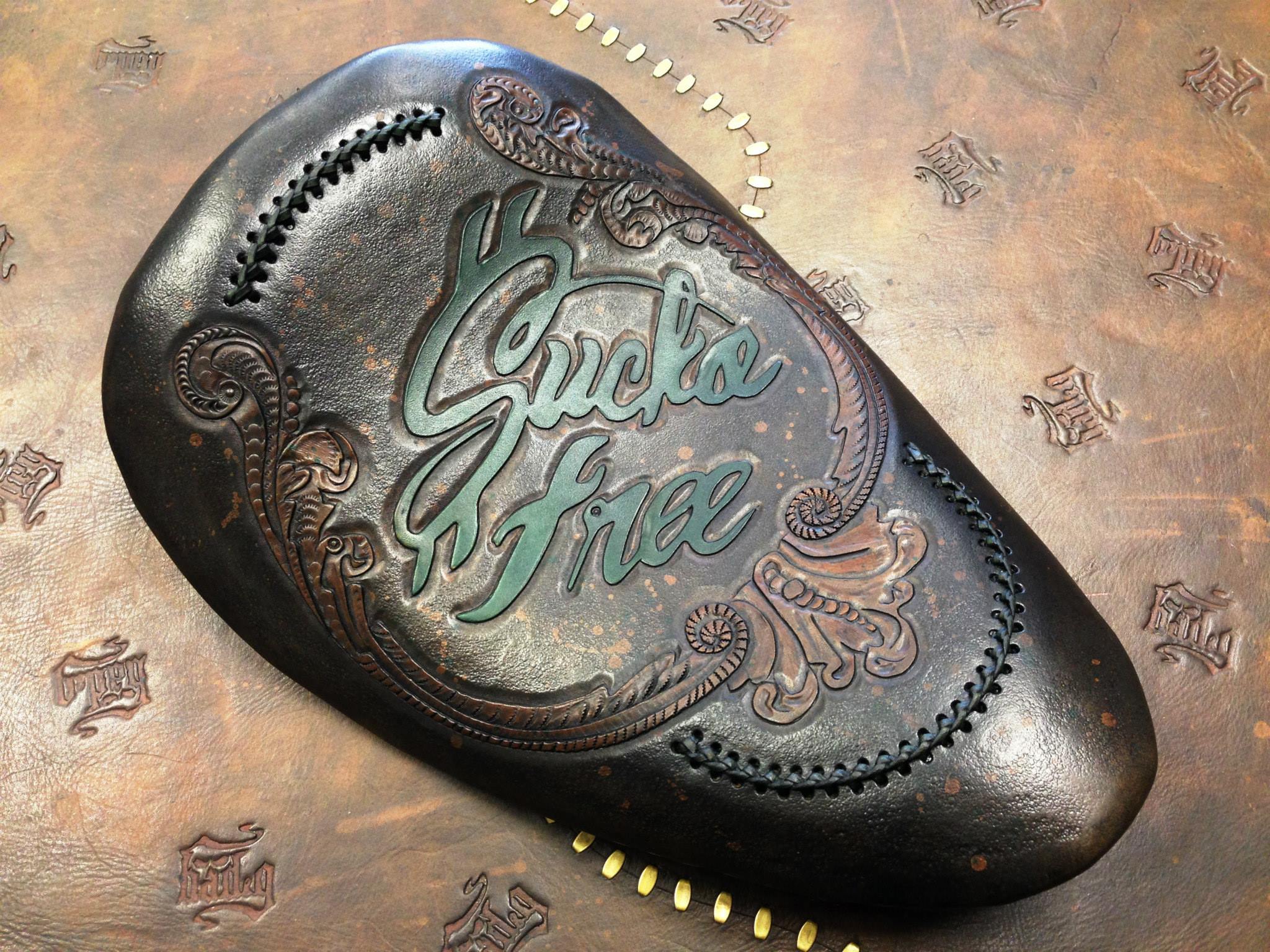 Flypaper Customs "Sucka Free" Custom Bagger Seat | Harley-Davidson