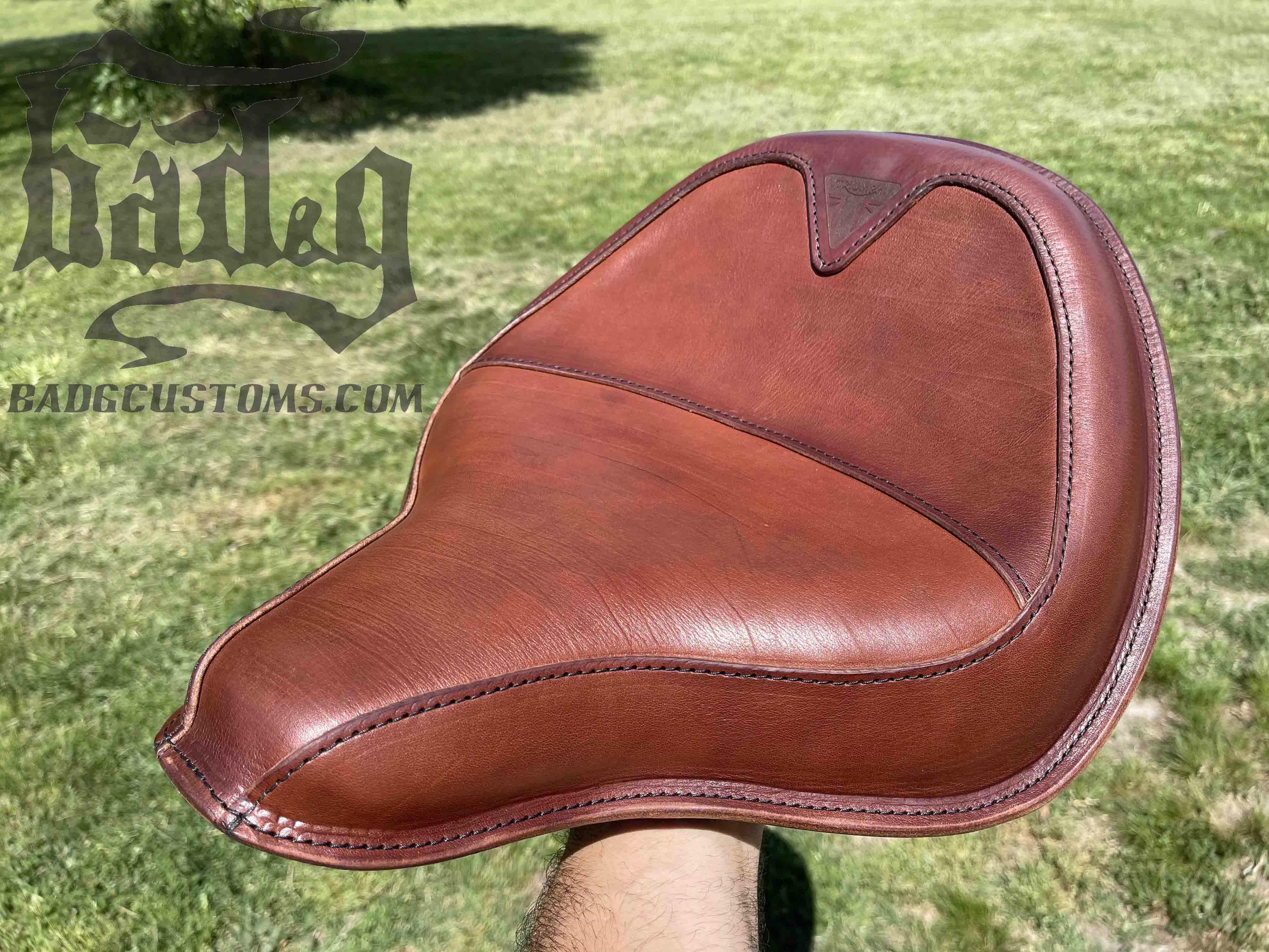 CUSTOM SERVICE: Triumph Bobber Seat Re-Upholstery (Match Your Saddlebags)