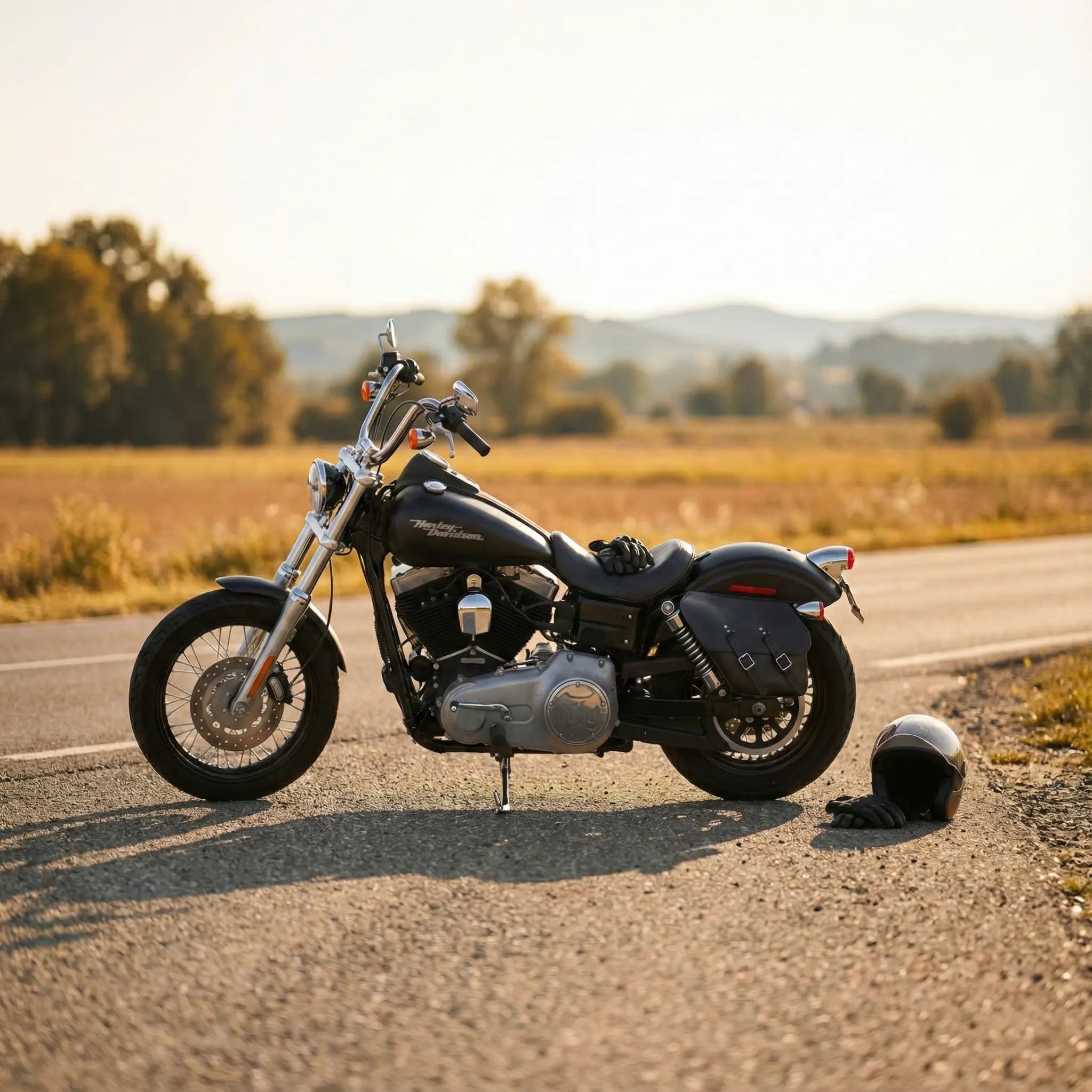 Harley Dyna Solo Bag - Left Side (Model DL01)