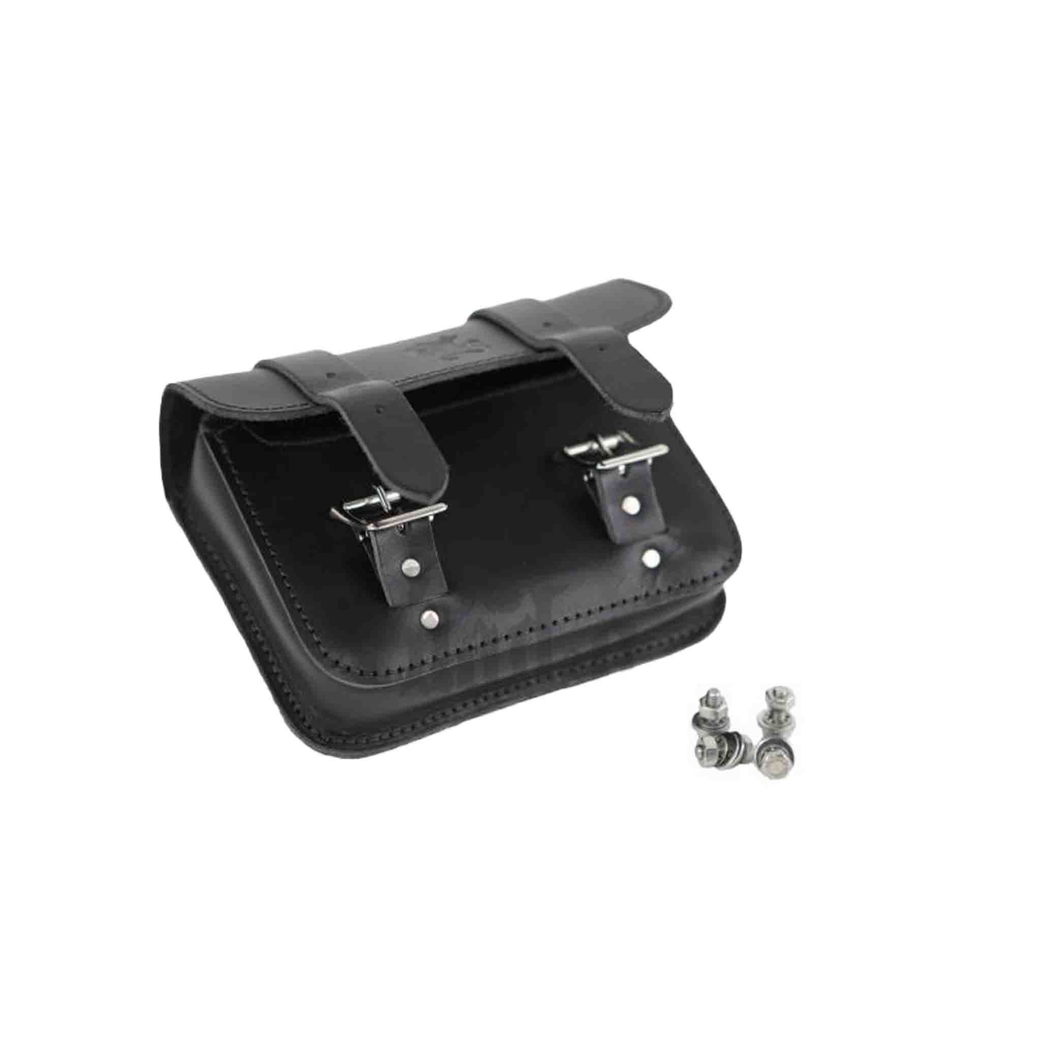 Upgrade your Harley-Davidson® Dyna with the DBB06 Dyna Bolt On Battery Bag. Hand crafted in USA with premium leather and top quality hardware. Durable and stylish, it's the perfect fit for your motorcycle.