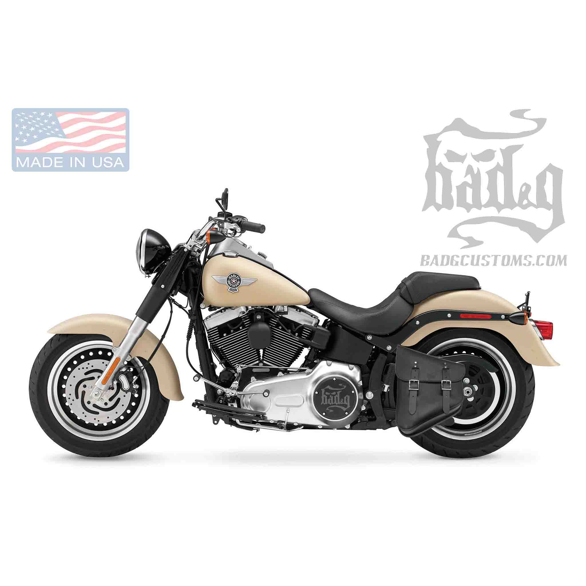 Upgrade your Harley-Davidson® Softail with the SHL01 Left Side Swingarm Solo Bag. Hand crafted in USA with premium leather and top quality hardware. Designed to fit all Pre-2017 Harley-Davidson® Softail models*. Durable and stylish, it features easy installation and it's the perfect fit for your motorcycle.