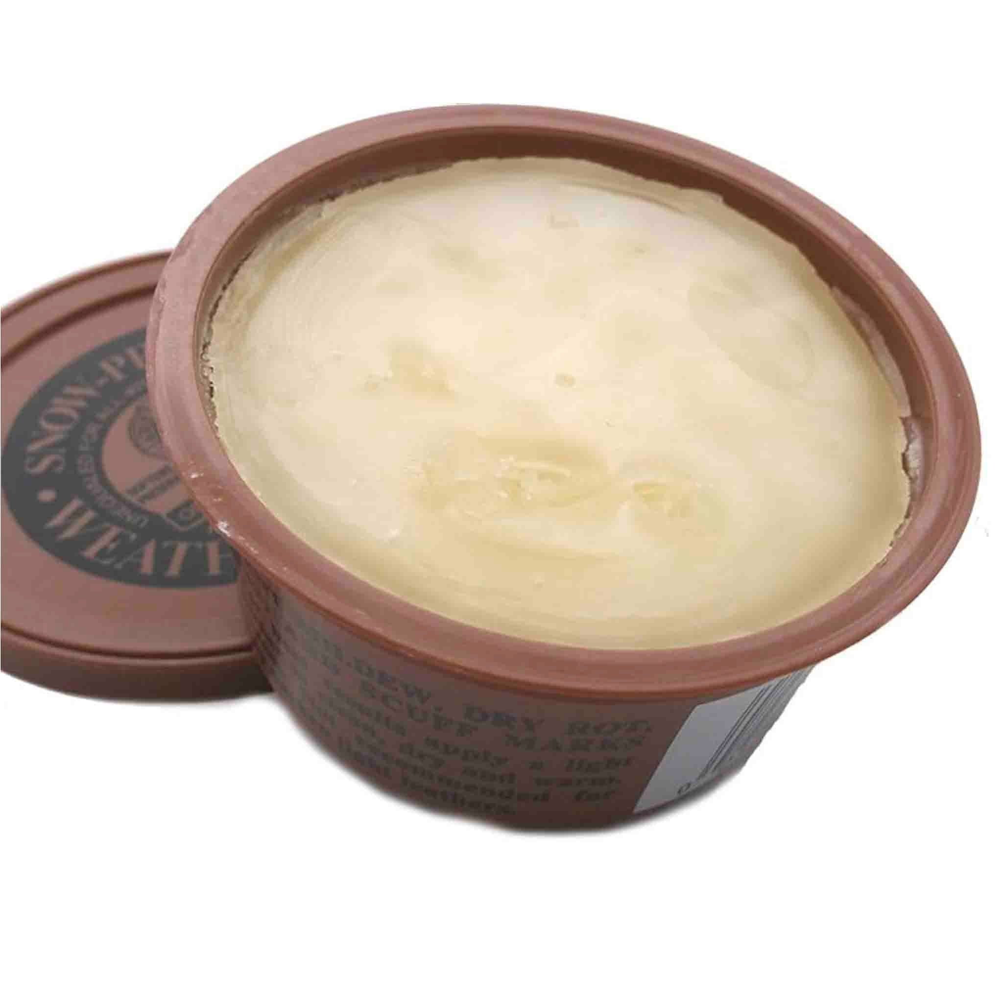 This colorless and odorless formula helps prevent mildew, dry rot, salt stains and scuff marks while preserving, waterproofing, restoring and softening leather. Great for saddlebags, boots and shoes. Product may darken light leathers and is not recommended for suede.