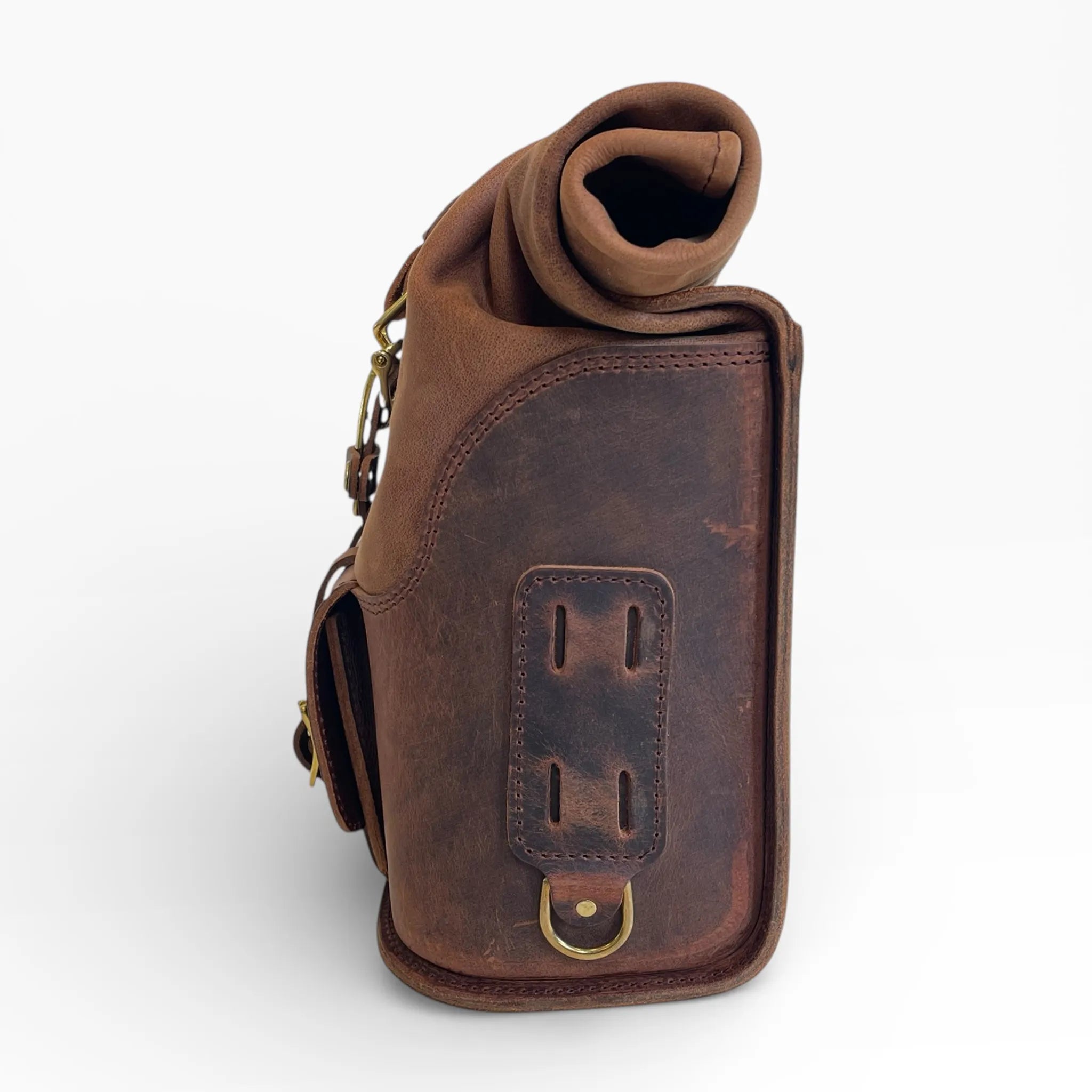 Universal Leather Rolltop Pannier - URP01 (Solo Bag)