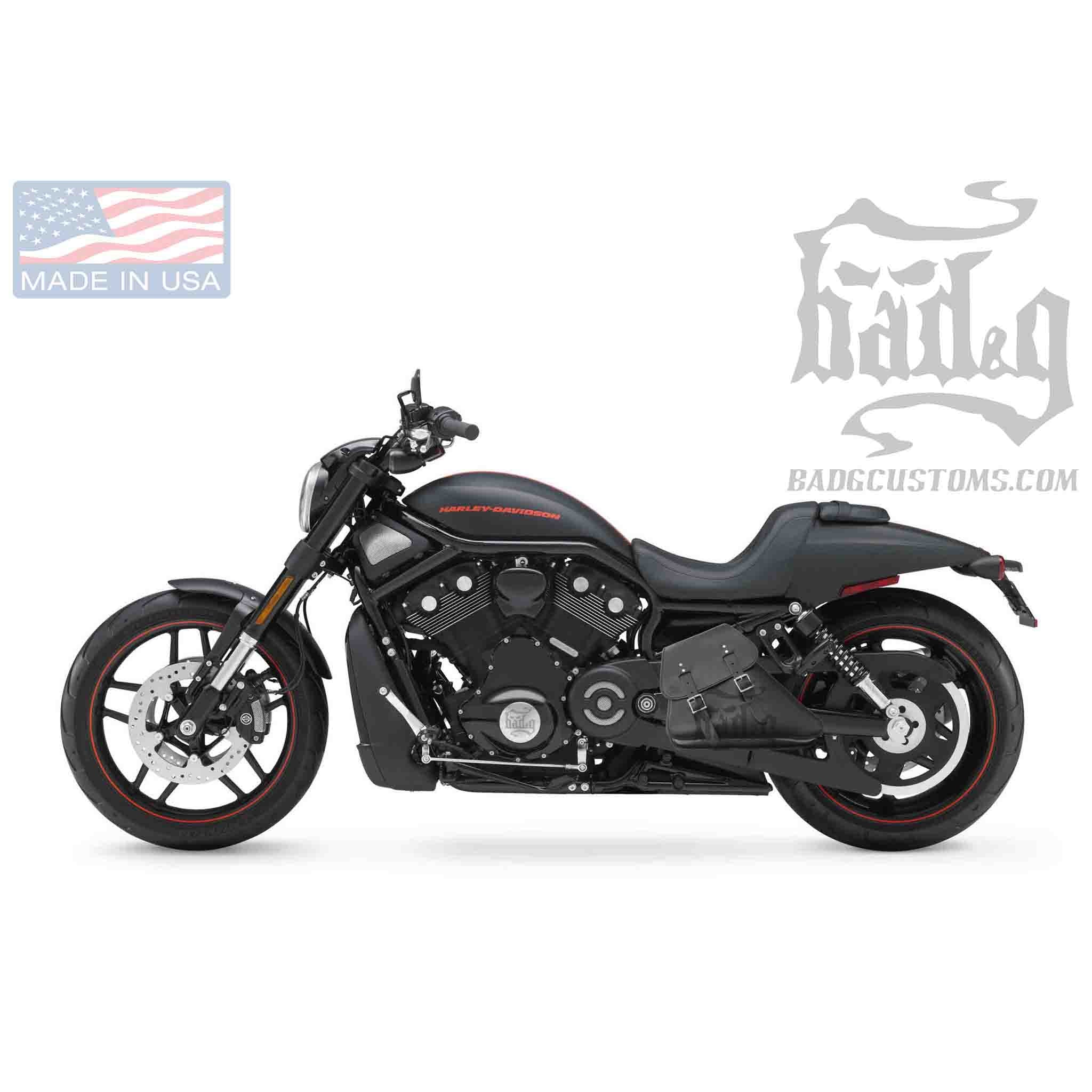 Upgrade your Harley-Davidson® V-Rod® with the VRL03 V-Rod® Left Side Solo Bag. Hand crafted in USA with premium leather and top quality hardware. Durable and stylish, it's the perfect fit for your motorcycle.